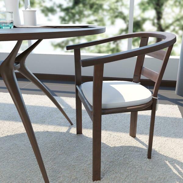 Kd Americana Modern Dining Chair Cushion Pads - White - 15.5 x 15.5 x 1.75 in. KD3029576